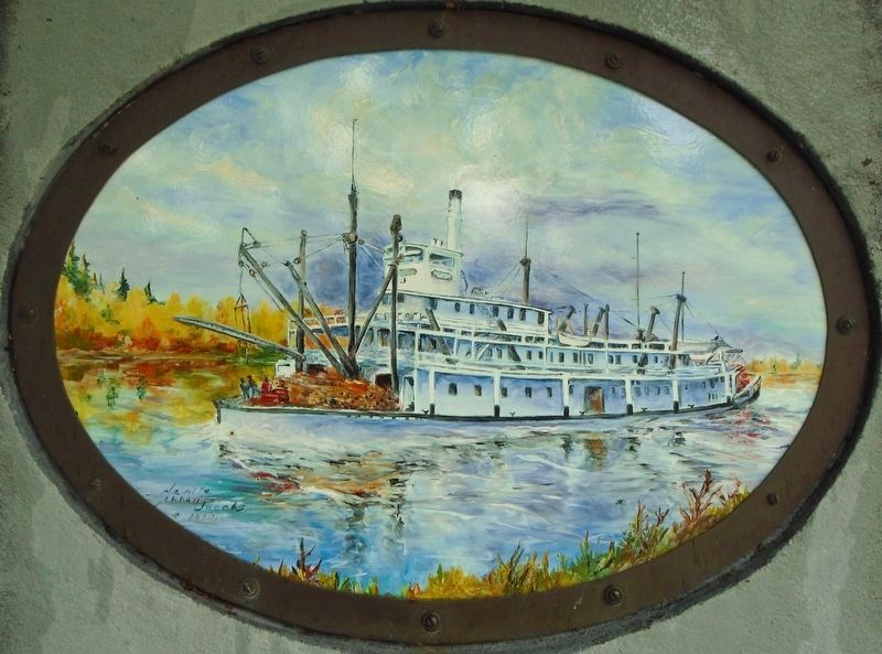 The Steamer S. S. <i>Nenana</i> Painting image. Click for full size.