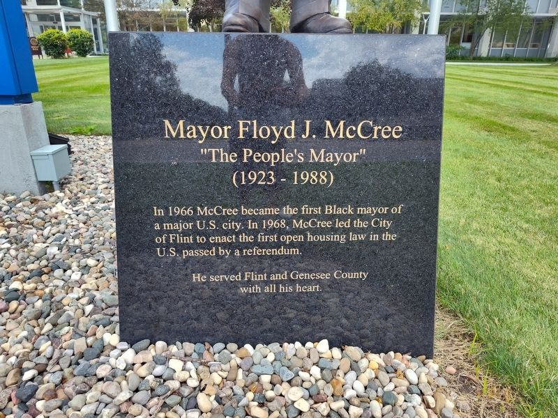 Mayor Floyd J. McCree Marker image. Click for full size.