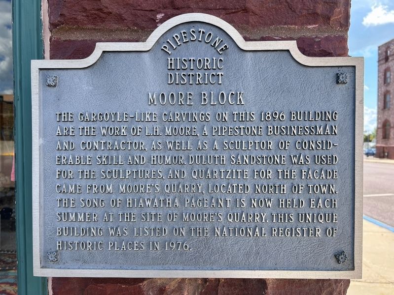 Moore Block Marker image. Click for full size.