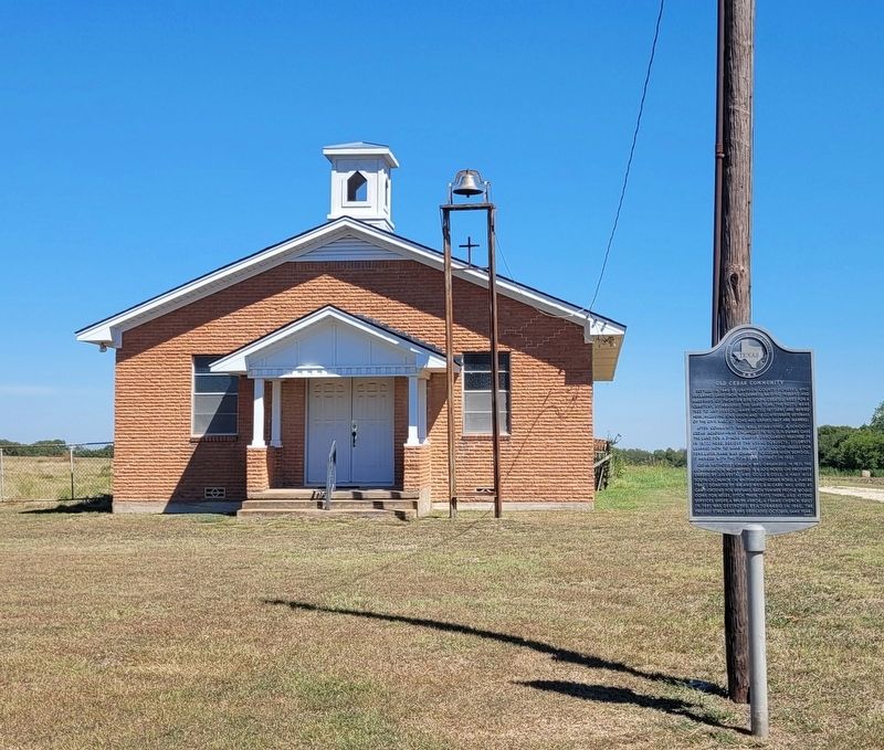 Cedar Community Marker. Click for full size. Cedar Community Marker image. Click for full size.