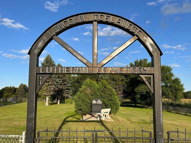 Site of Lincoln Icelandic Lutheran Church Marker. Click for full size. Site of Lincoln Icelandic Lutheran Church Marker image. Click for full size.