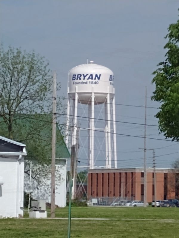 Bryan Water Tower before new paint job image. Click for full size.