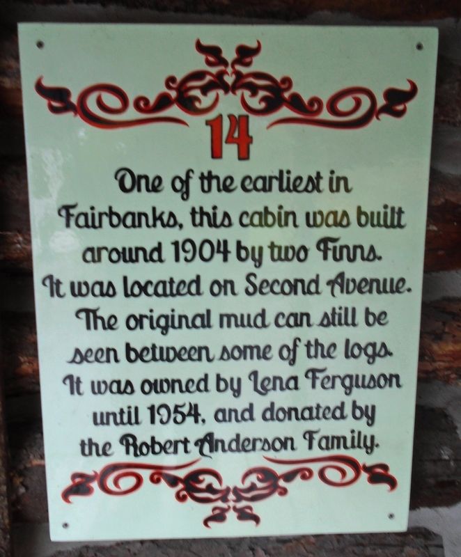 Ferguson Cabin Marker. Click for full size. Ferguson Cabin Marker image. Click for full size.