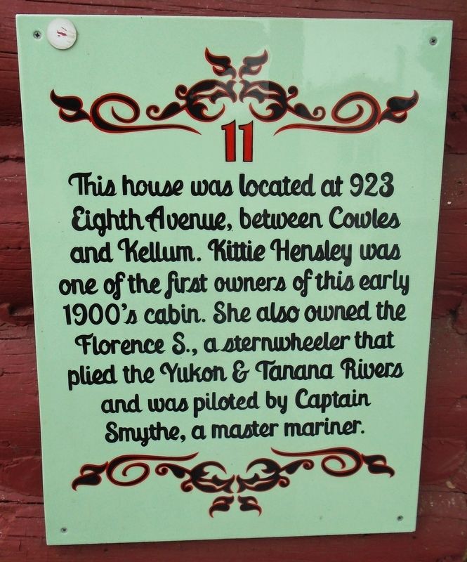 Kitty Hensley House Marker. Click for full size. Kitty Hensley House Marker image. Click for full size.