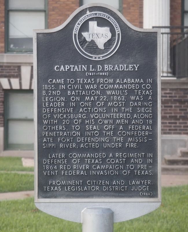 Captain L.D. Bradley Marker image. Click for full size.
