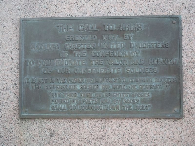 The Call To Arms Southside Plaque Close-Up image. Click for full size.