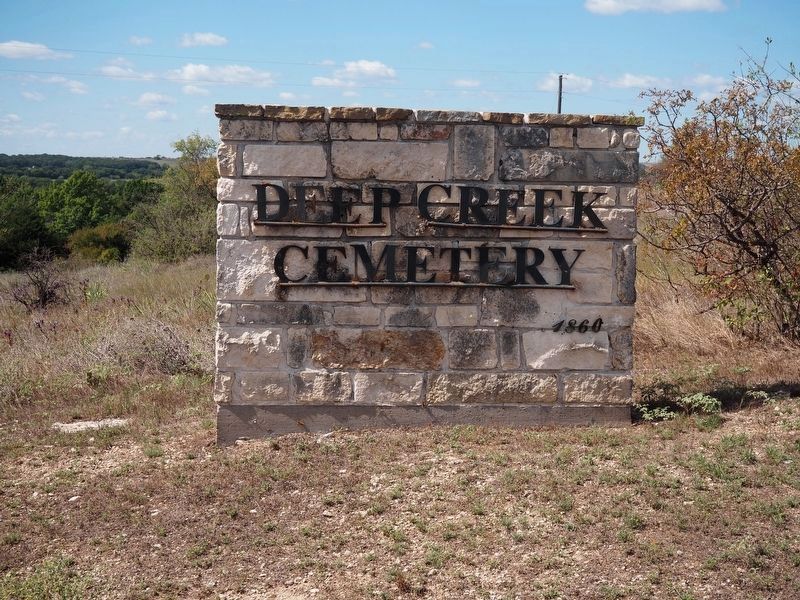 Deep Creek Cemetary Road Sign image. Click for full size.