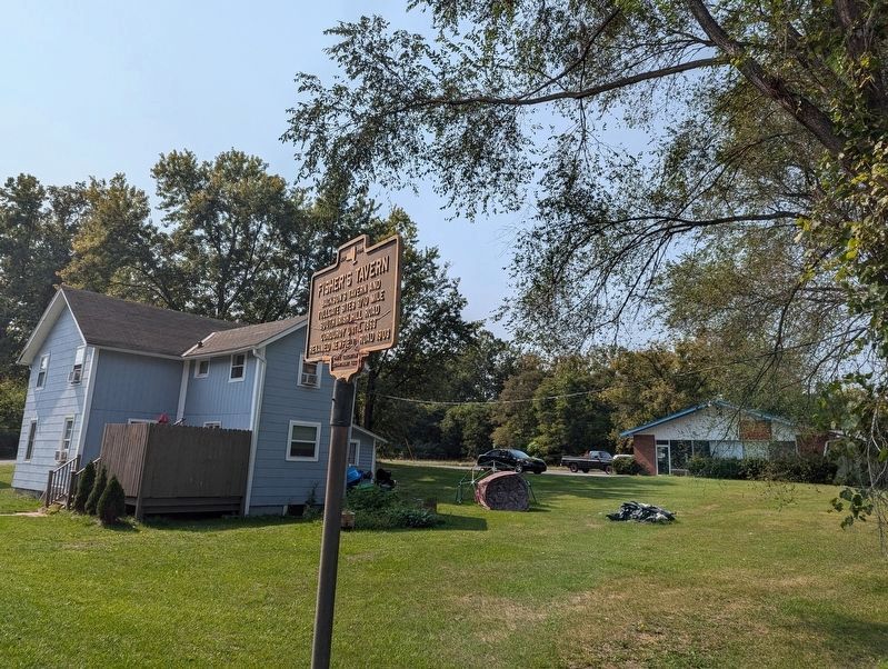 Fisher’s Tavern Marker - a different angle. Click for full size. Fisher’s Tavern Marker - a different angle image. Click for full size.