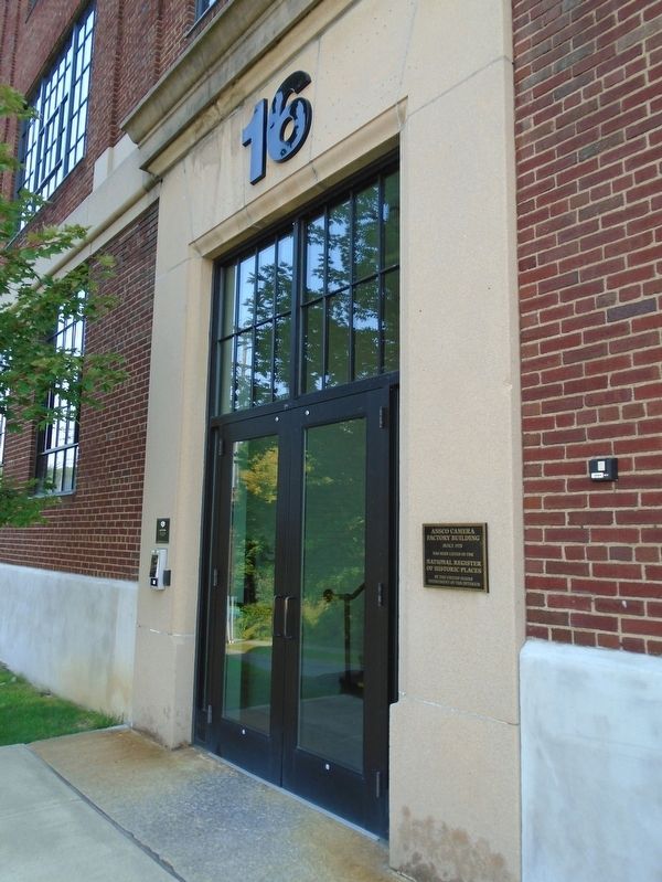 Ansco Camera Factory Building NRHP Marker. Click for full size. Ansco Camera Factory Building NRHP Marker image. Click for full size.