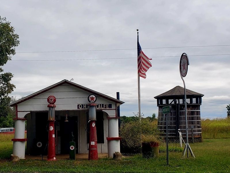 Lawndale Railroad Water Tank and Marker to the right of Metcalfe Station. Click for full size. Lawndale Railroad Water Tank and Marker to the right of Metcalfe Station image. Click for full size.