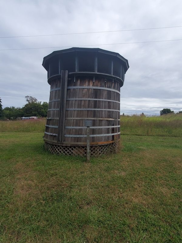 Lawndale Railroad Water Tank and Marker. Click for full size. Lawndale Railroad Water Tank and Marker image. Click for full size.