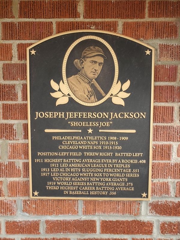 Joseph Jefferson Jackson Marker. Click for full size. Joseph Jefferson Jackson Marker image. Click for full size.