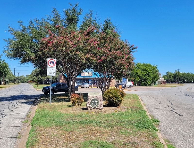 The view of the City of Sherman Marker from the street. Click for full size. The view of the City of Sherman Marker from the street image. Click for full size.