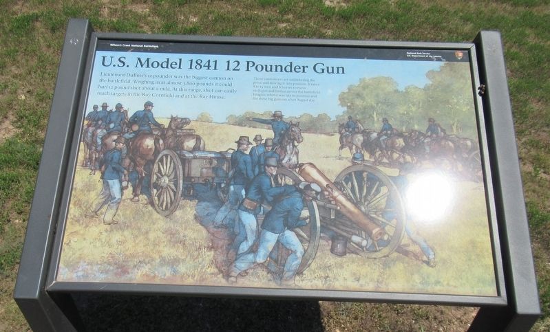 U.S. Model 1841 12 Pounder Gun Marker. Click for full size. U.S. Model 1841 12 Pounder Gun Marker image. Click for full size.