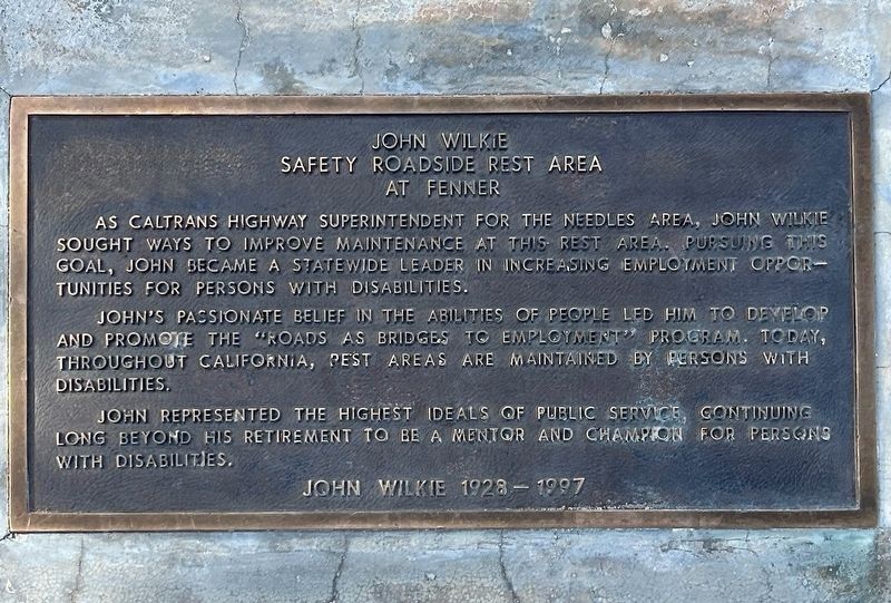 John Wilkie Marker. Click for full size. John Wilkie Marker image. Click for full size.