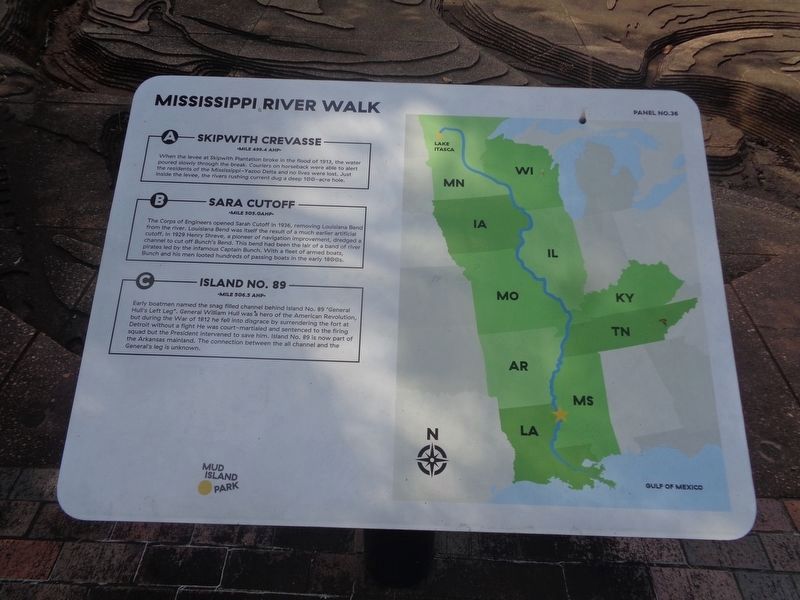 Skipwith Crevasse/Sara Cutoff/Island No. 89 Marker image. Click for full size.