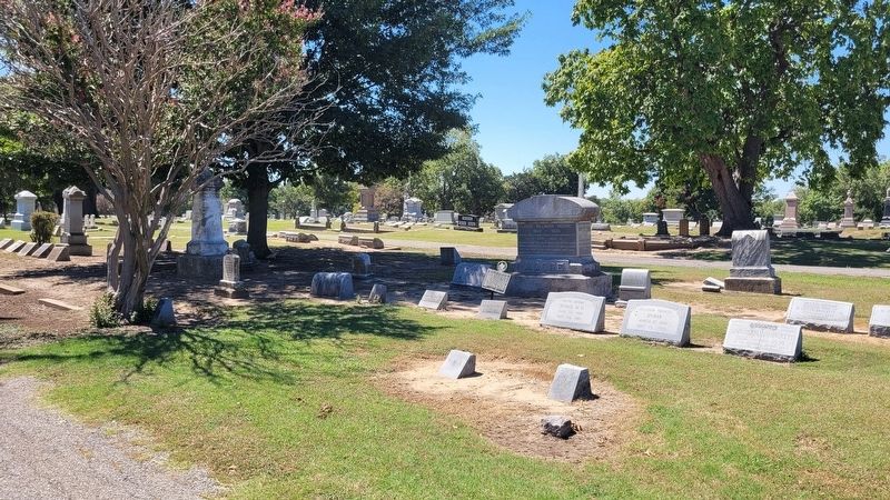 The view of the Rev. John Silliman Moore Gravestone and Marker in the cemetery image. Click for full size.