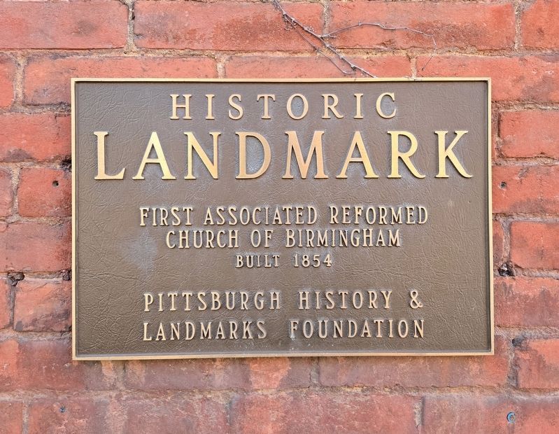 First Associated Reformed Church of Birmingham Marker. Click for full size. First Associated Reformed Church of Birmingham Marker image. Click for full size.