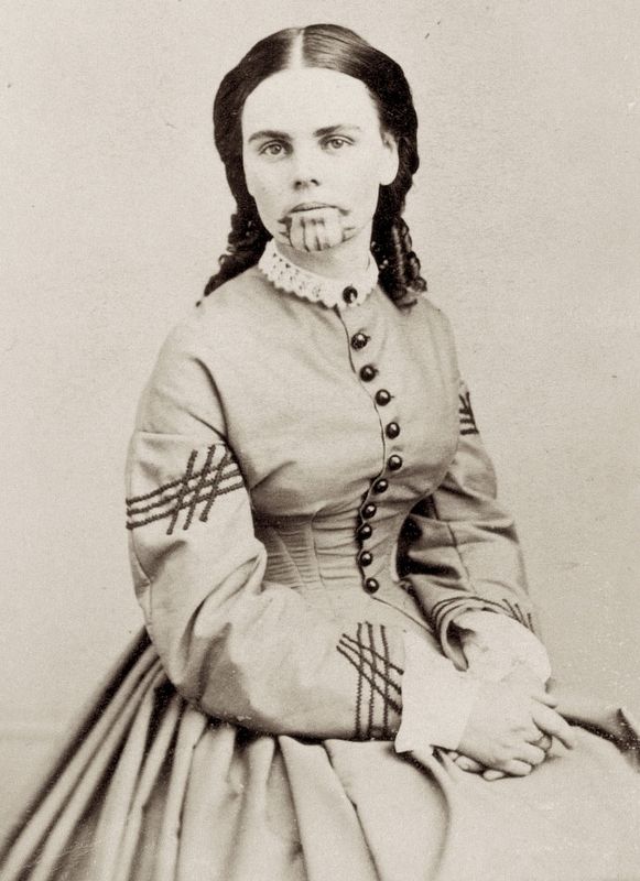Olive Ann Oatman. Click for full size. Olive Ann Oatman image. Click for full size.