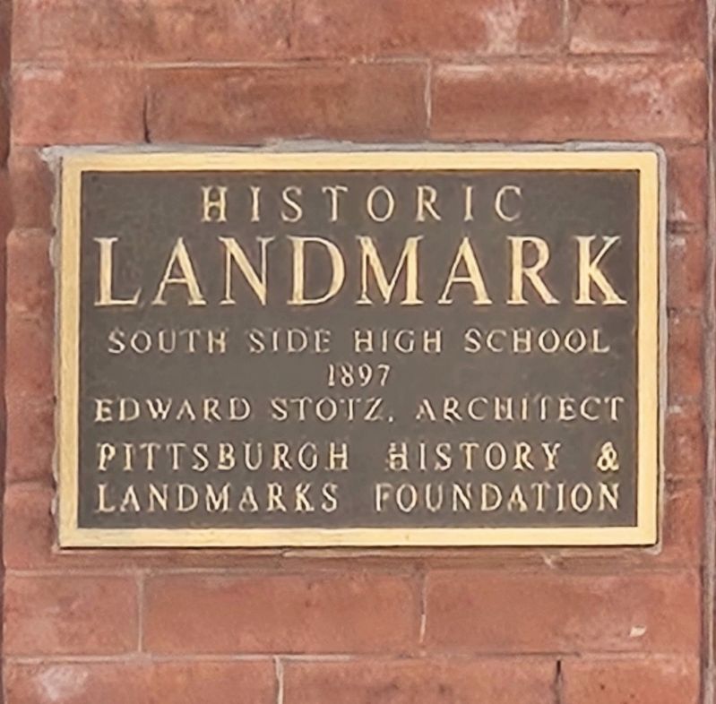 South Side High School Marker image. Click for full size.