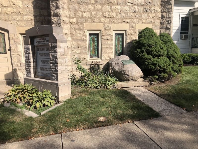 St. Peter's Evangelical Lutheran Church World War II Memorial image. Click for full size.
