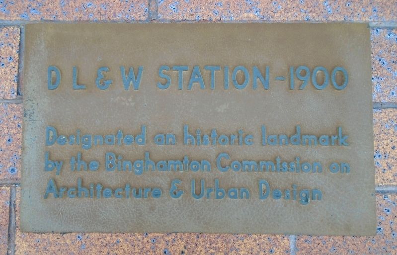 D L & W Station 1900 Marker. Click for full size. D L & W Station 1900 Marker image. Click for full size.