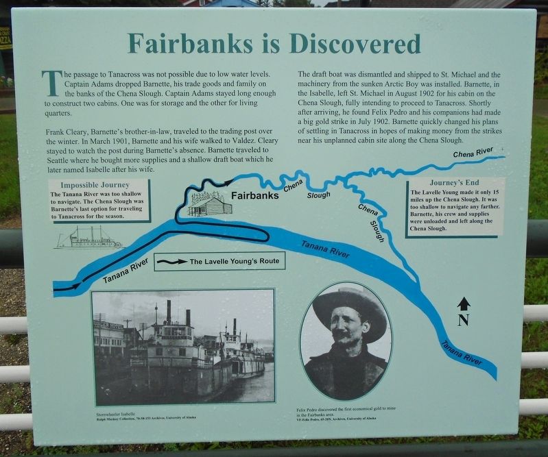 Fairbanks is Discovered Marker image. Click for full size.