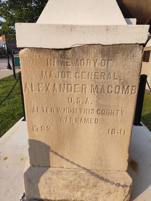 Alexander Macomb Marker. Click for full size. Alexander Macomb Marker image. Click for full size.