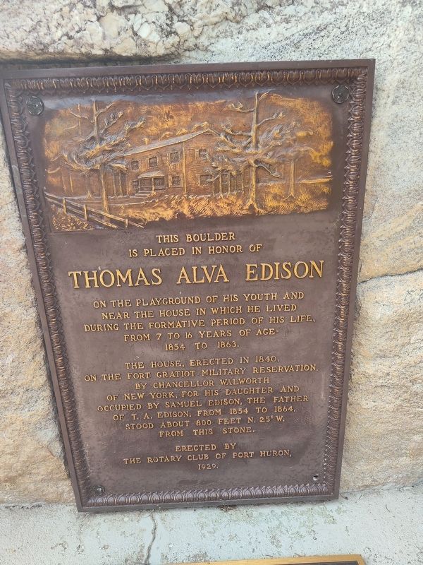 Thomas Alva Edison Marker image. Click for full size.