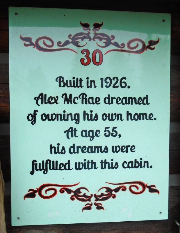 McRae Cabin Marker image. Click for full size.