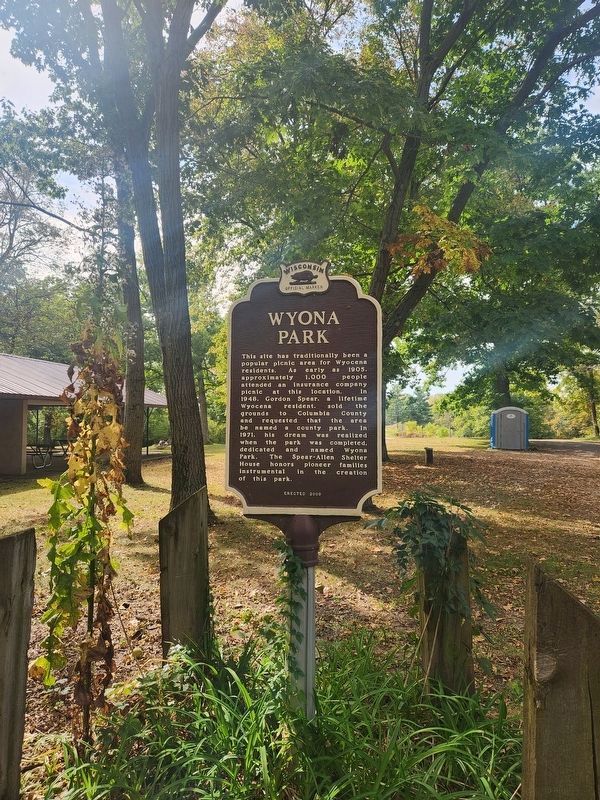 Wyona Park / Rifle Pit Legend Marker image. Click for full size.