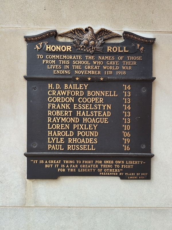 Honor Roll Marker image. Click for full size.