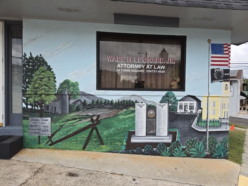 West side history mural on Meroney Filling Station building image. Click for full size.