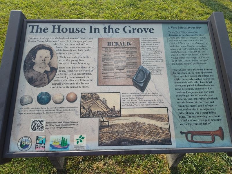 The House In the Grove Marker image. Click for full size.
