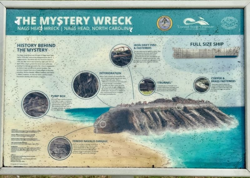 The Mystery Wreck Marker. Click for full size. The Mystery Wreck Marker image. Click for full size.