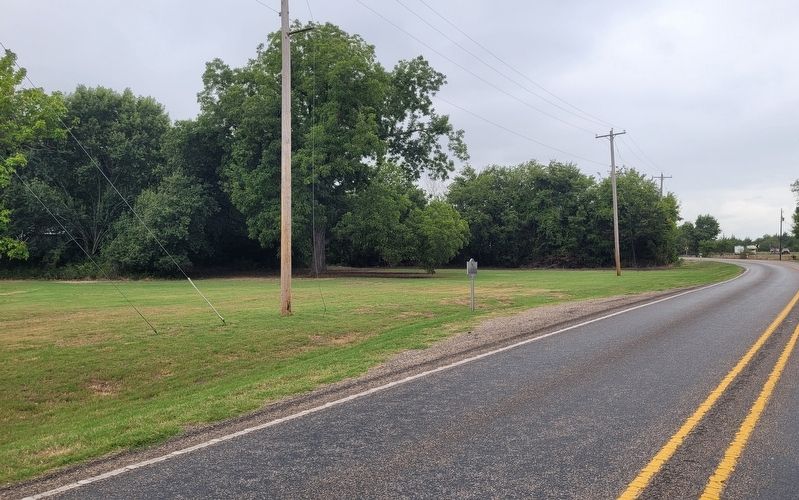 The view of the Pilot Grove Marker along the highway. Click for full size. The view of the Pilot Grove Marker along the highway image. Click for full size.