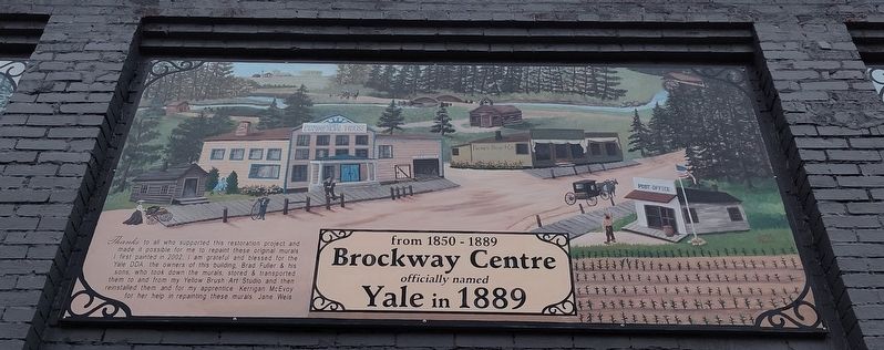 From 1850-1899 Brockway Center Marker. Click for full size. From 1850-1899 Brockway Center Marker image. Click for full size.