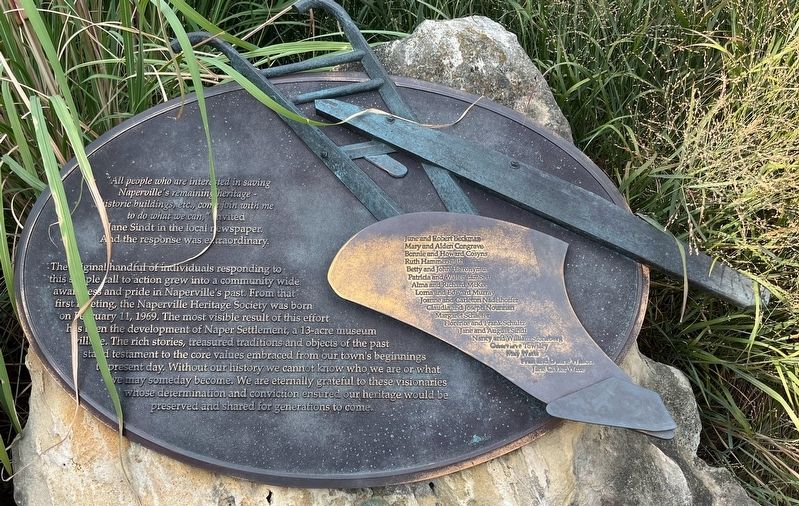 Naperville Heritage Society Marker image. Click for full size.