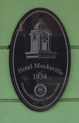 Hotel Mocksville marker image. Click for full size.