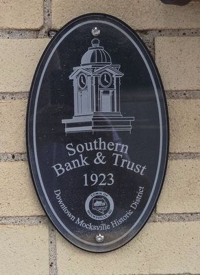 Southern Bank & Trust Marker image. Click for full size.