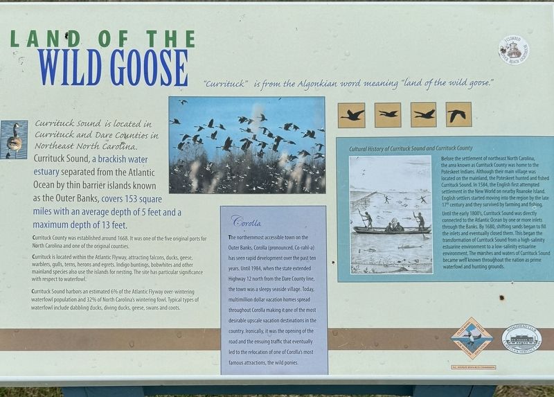Land of the Wild Goose Marker. Click for full size. Land of the Wild Goose Marker image. Click for full size.