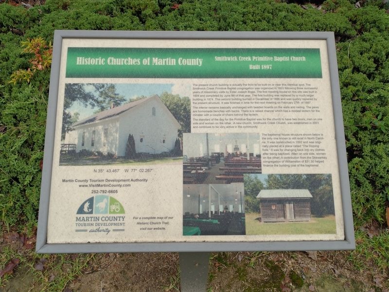 Historic Churches of Martin County Marker image. Click for full size.