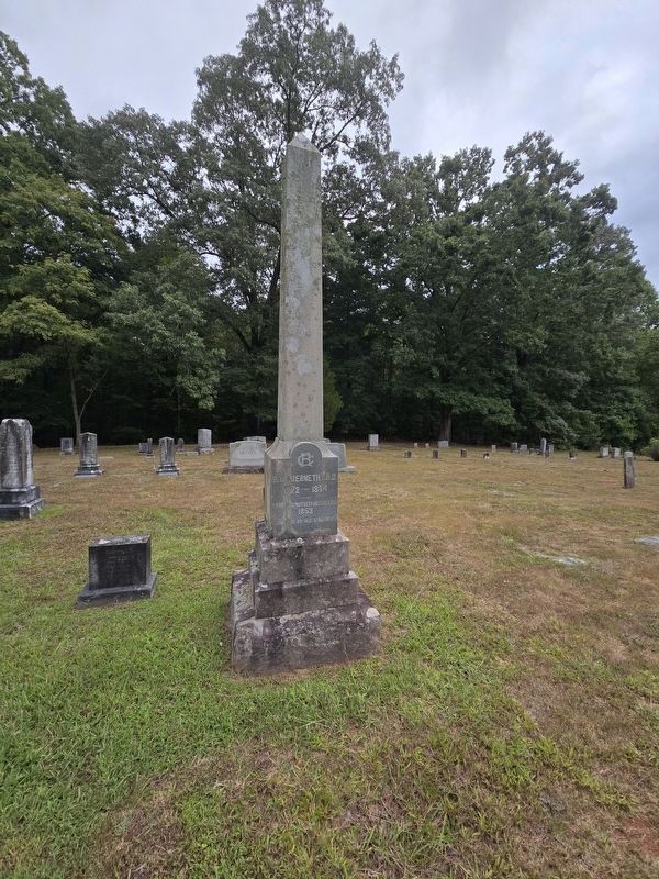 Obelisk for Robert Laban Abernethy, Abernethy Memorial United Methodist Church cemetery image. Click for full size.