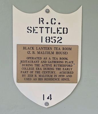 Black Lantern Tea Room Marker image. Click for full size.