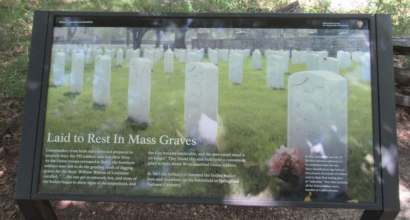 Laid to Rest In Mass Graves Marker. Click for full size. Laid to Rest In Mass Graves Marker image. Click for full size.