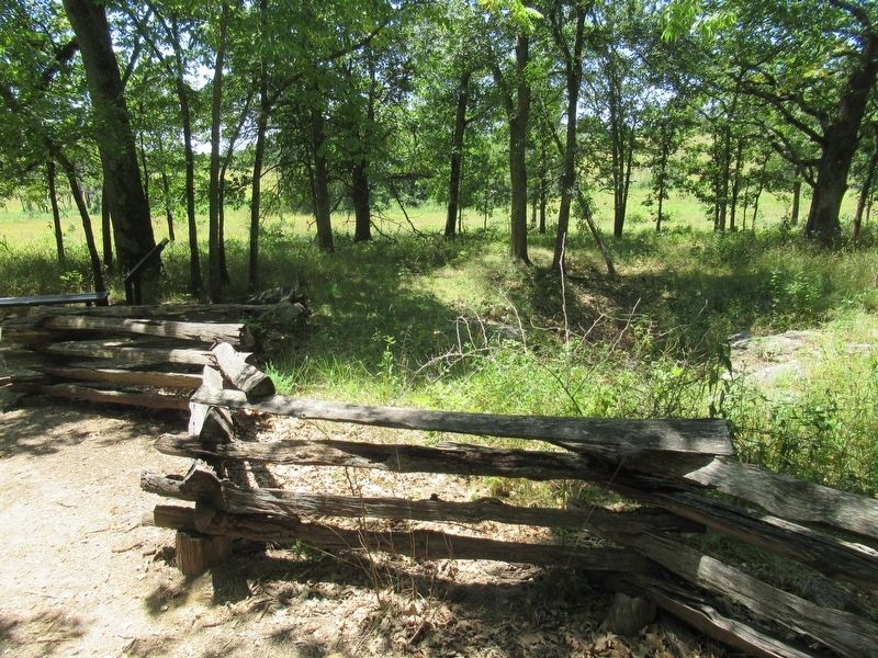 Marker and Sink Hole. Click for full size. Marker and Sink Hole image. Click for full size.