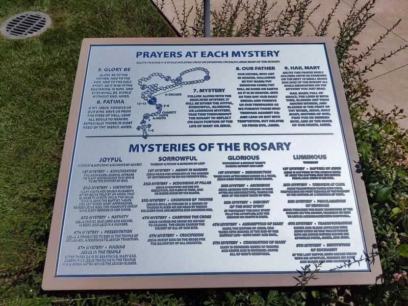 Prayers At Each Mystery. Click for full size. Prayers At Each Mystery image. Click for full size.