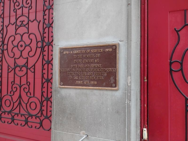 Engine Company 65 Marker. Click for full size. Engine Company 65 Marker image. Click for full size.
