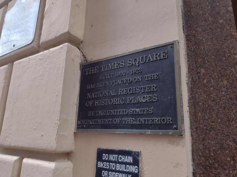 The Times Sqaure Marker. Click for full size. The Times Sqaure Marker image. Click for full size.