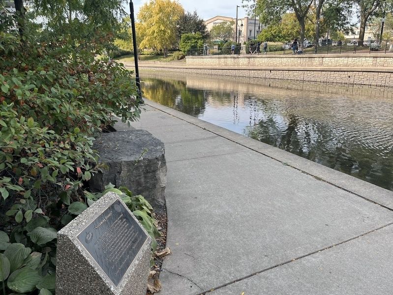 "Streaming History" Marker facing northwest. Click for full size. "Streaming History" Marker facing northwest image. Click for full size.